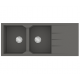Νεροχύτης Γρανιτένιος Ένθετος Sanitec Ultra Granite 800 116 2B 1D (116X50) Pietra Βαρέως Τύπου με 2 Γούρνες και Μαξιλάρι
